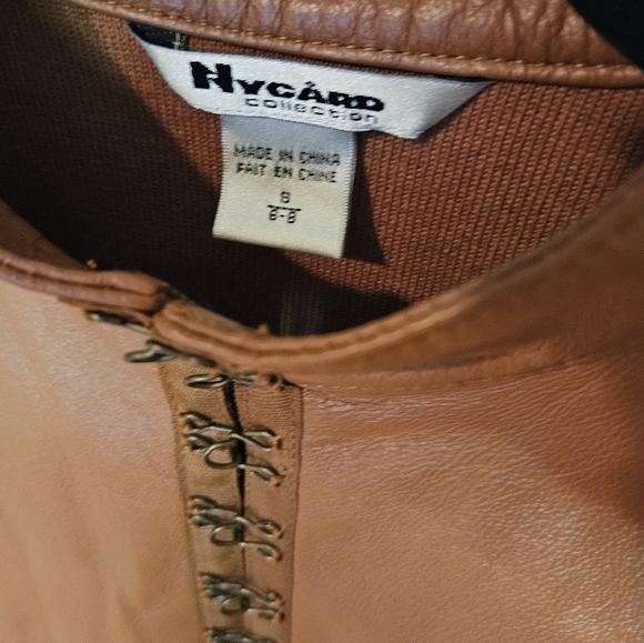 Nygard *Rare* Yellowstone Style Leather & Knit Sweater/Jacket - Picture 7 of 9